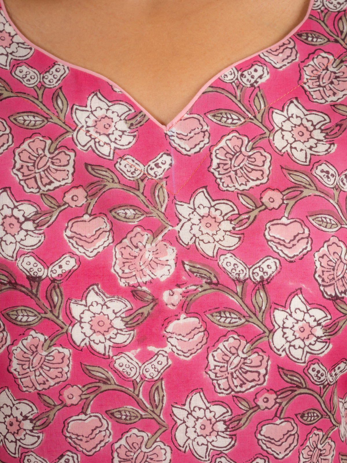 Click to view full screen Blush Pink Cotton Suit Set