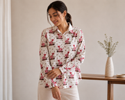 Pink Leopard Pink Cotton Shirt
