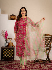 Gulnaar Printed Suit Set