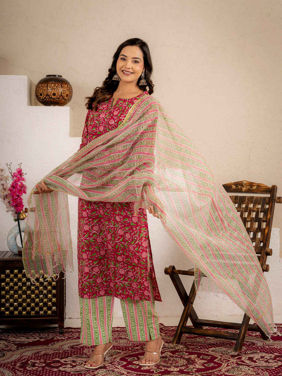 Gulnaar Printed Suit Set