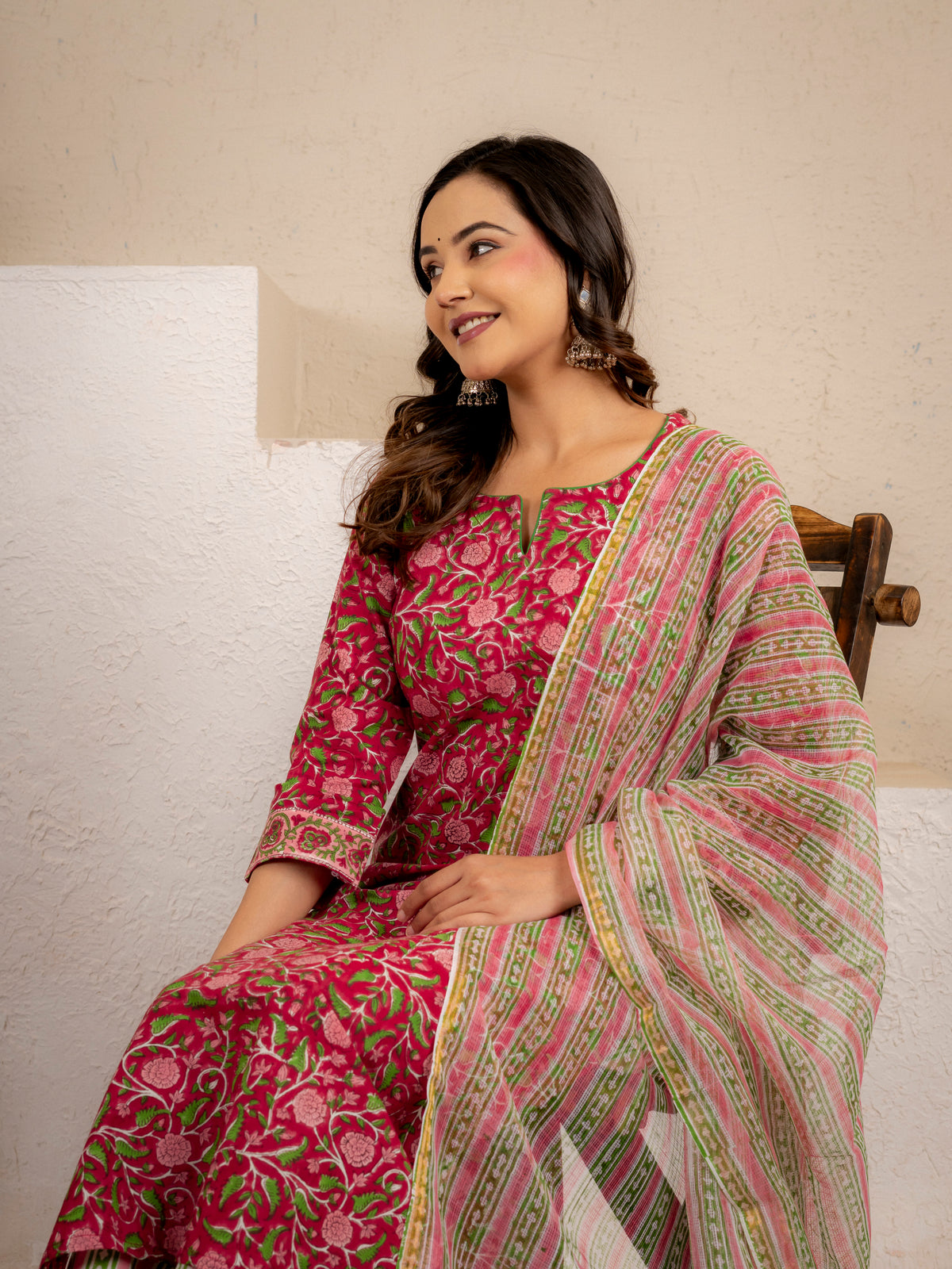 Gulnaar Printed Suit Set