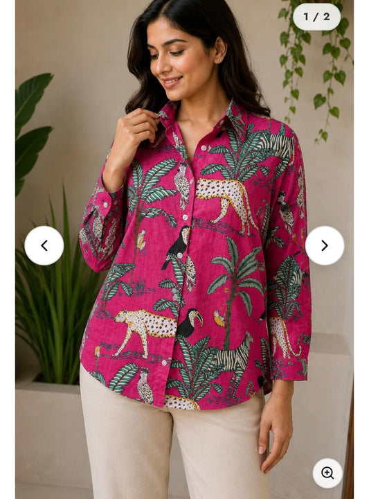 purpel designed shirt